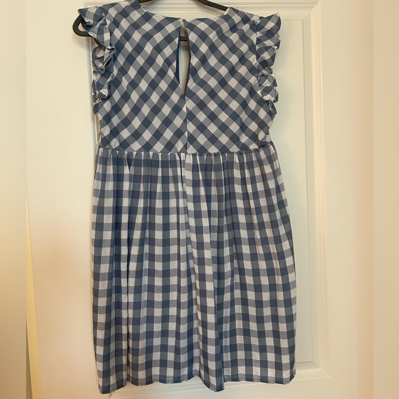 Blue checkered dress - size S - Picture 2 of 4
